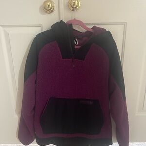 Under Armour Purple and Black quarter zip Hoodie